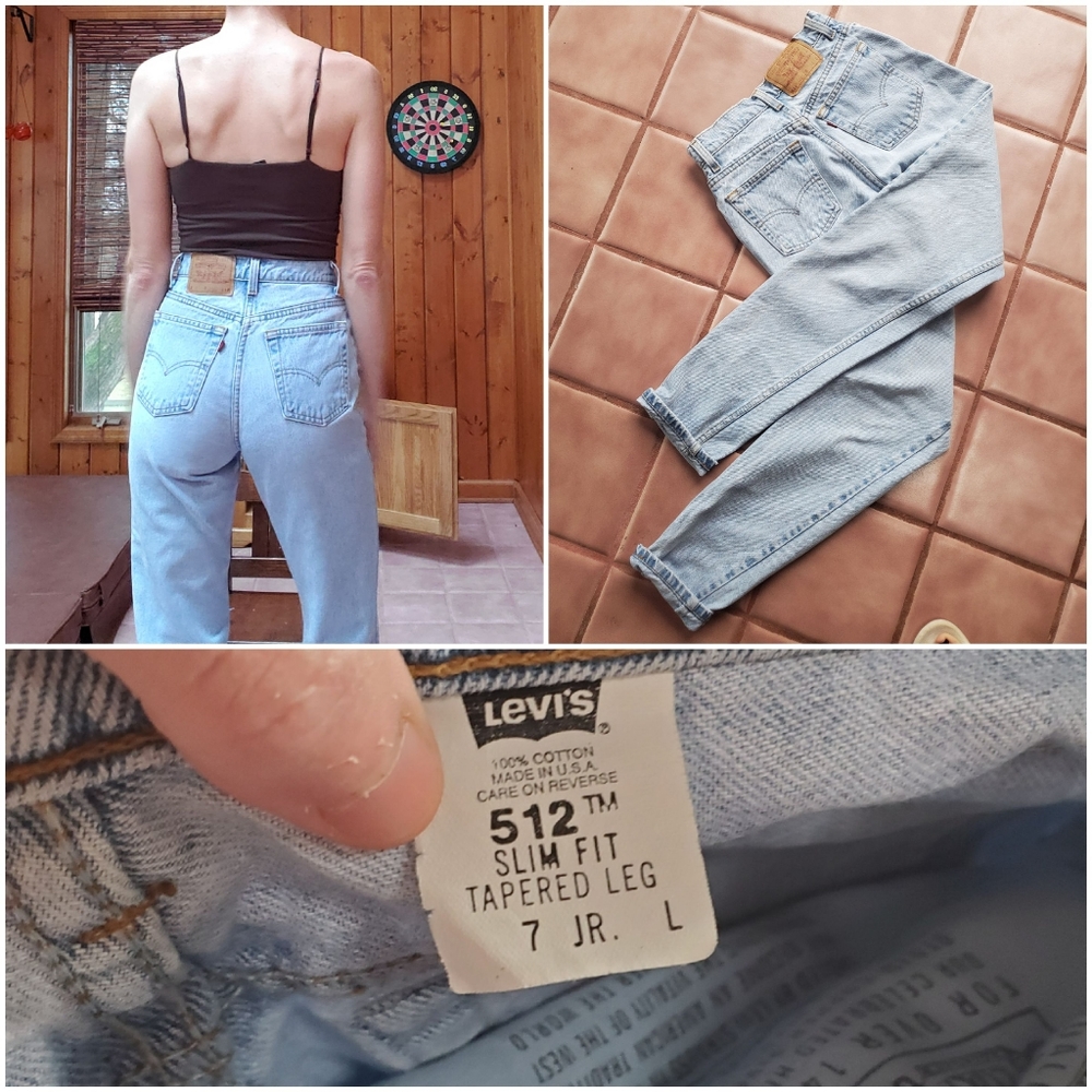 SOLD! SOLD! Levi's 512 Slim Fit Tapered Leg 7Jr.L - Picture 4 of 8